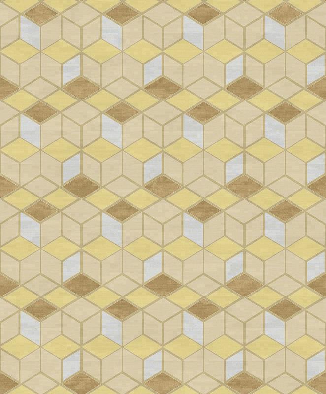 Joanne Mustard Blox 2809 Ih18101 Brewster Wallpaper - Wallpaper - HD Wallpaper 