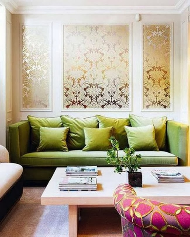 Contrasting Wallpaper Panels - Framed Wallpaper Ideas - HD Wallpaper 