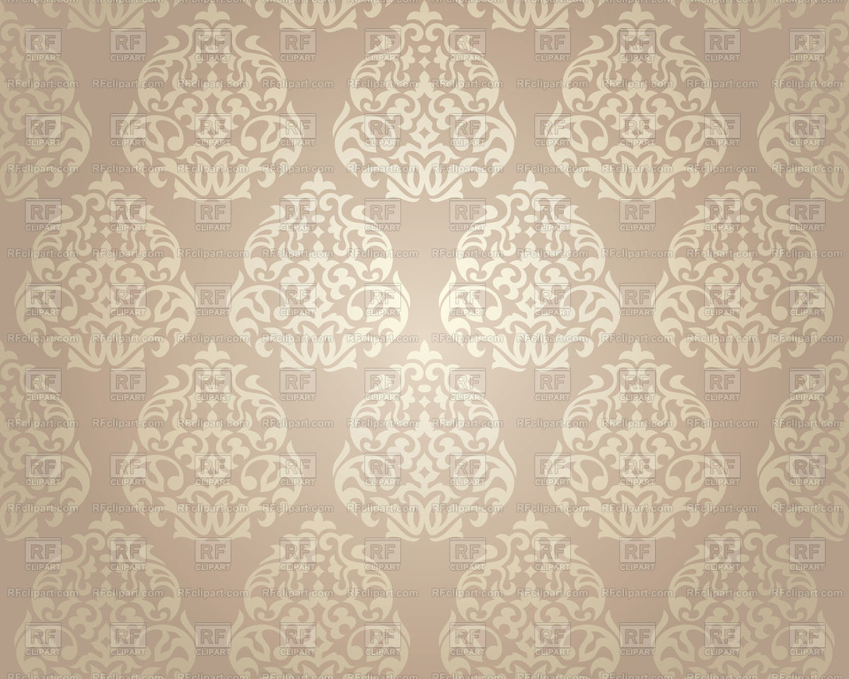 White Damask Ornament On Beige Background - Wallpaper - HD Wallpaper 