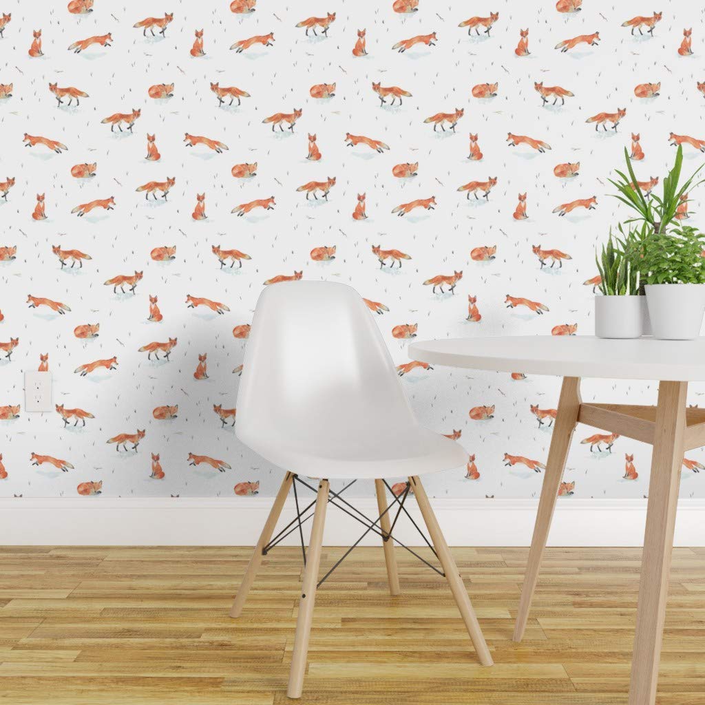 Spoonflower Peel And Stick Removable Wallpaper, Fox - Wallpaper - HD Wallpaper 