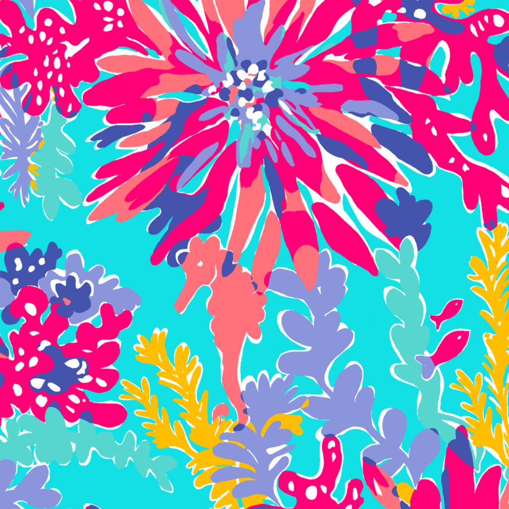 Lilly Pulitzer Aqua Trippin And Sippin Wallpaper Wallpaper - HD Wallpaper 