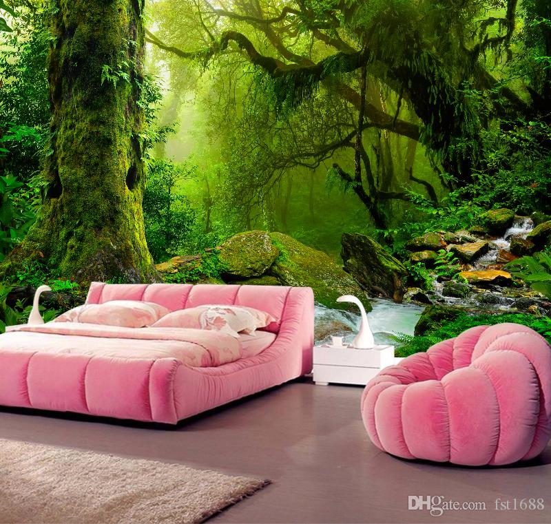 Jungle Forest Wall Mural - HD Wallpaper 