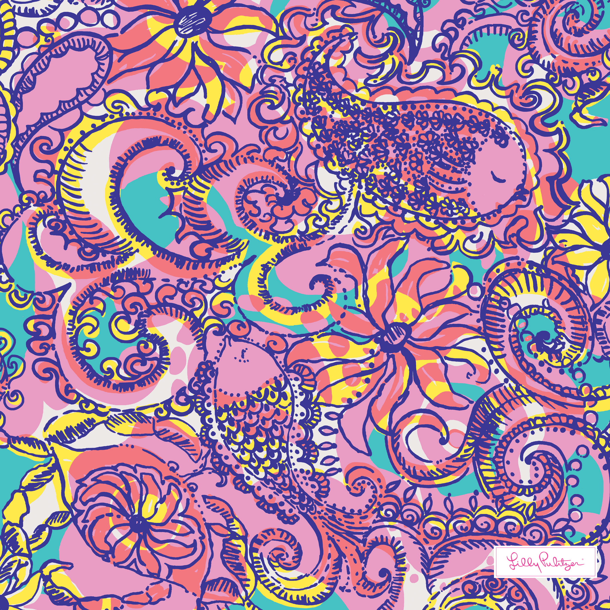 Lilly Pulitzer Sea And Be Seen - HD Wallpaper 