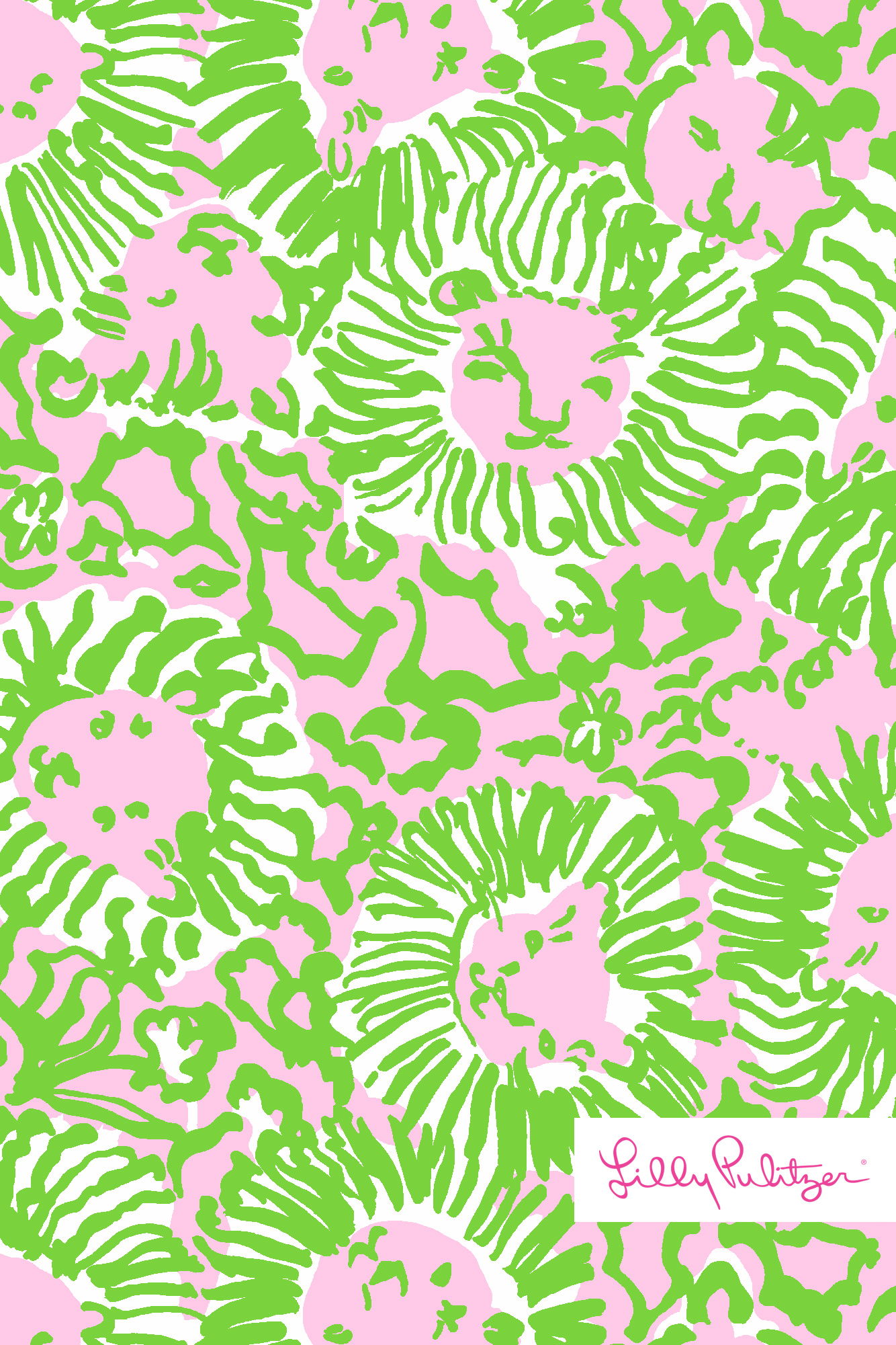 Lilly Pulitzer Sunny Side Wallpaper For Iphone Wallpaper - Lilly Pulitzer Callahan Short Lion - HD Wallpaper 