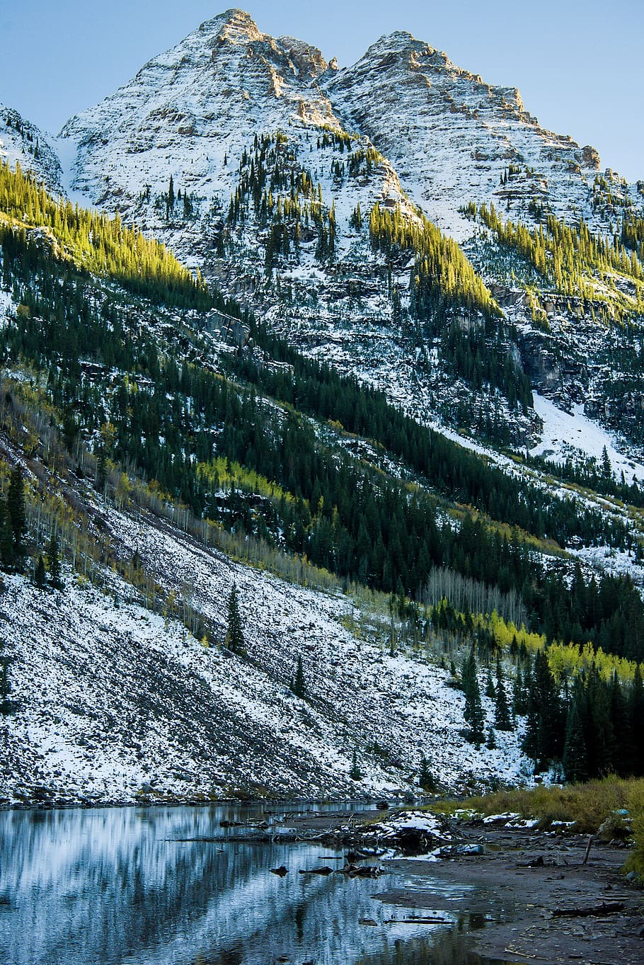 United States, Maroon Bells, Snow, Colorado, Mountains, - Summit - HD Wallpaper 