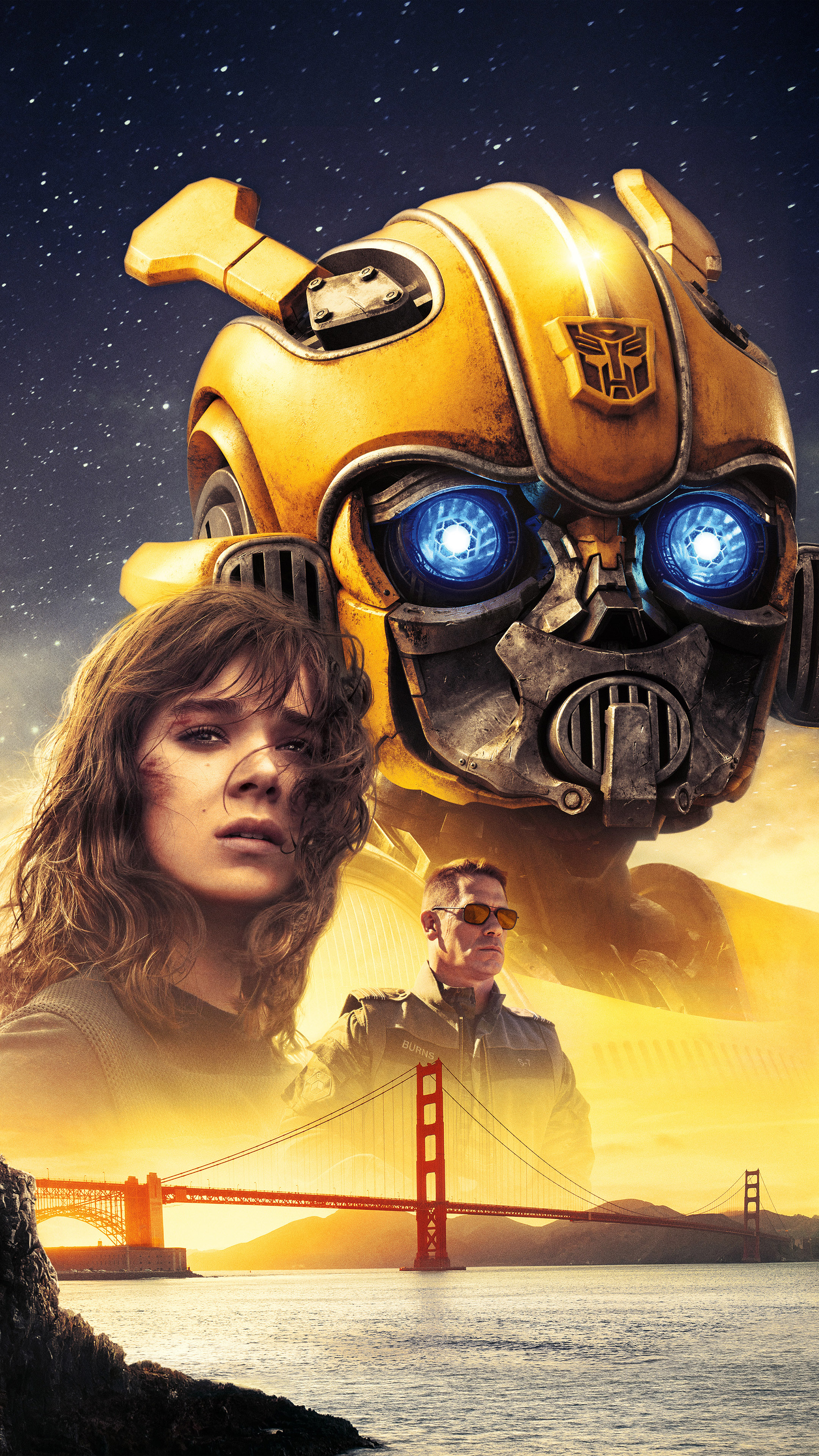 Hailee Steinfeld & John Cena In Bumblebee 4k Ultra - Golden Gate Bridge - HD Wallpaper 