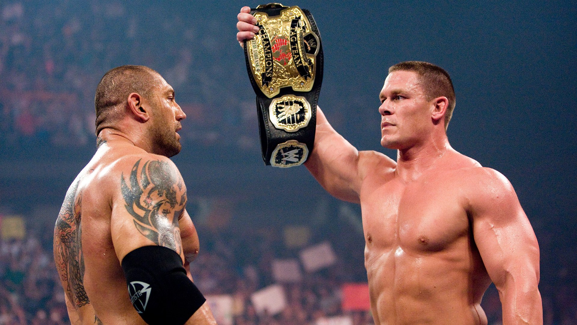 Wwe John Cena And Batista - HD Wallpaper 