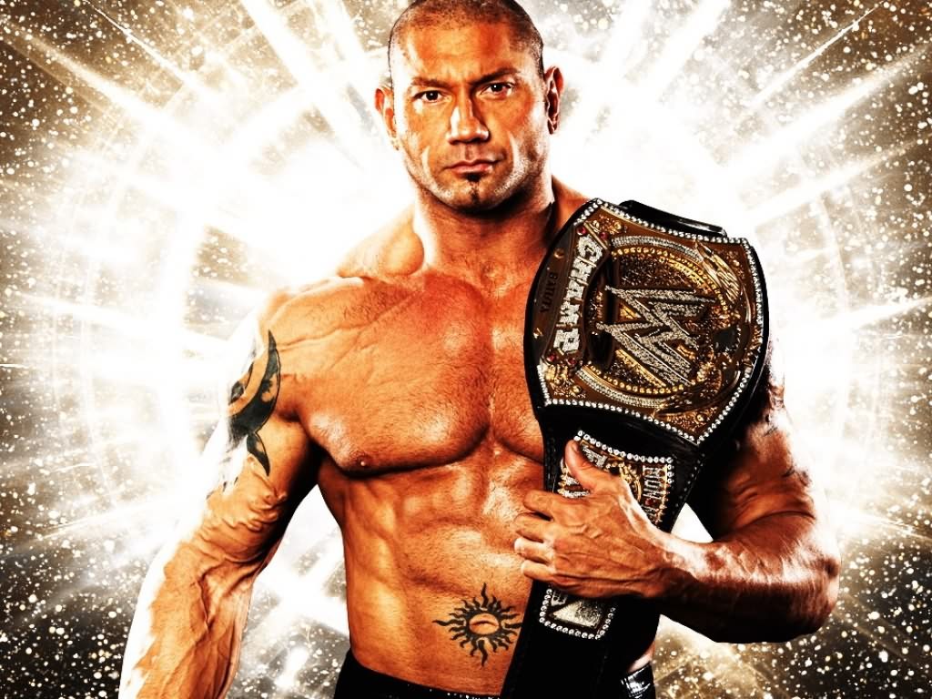 Wwe Batista World Champion Wallpapers - Wwe Wallpaper Batista - HD Wallpaper 