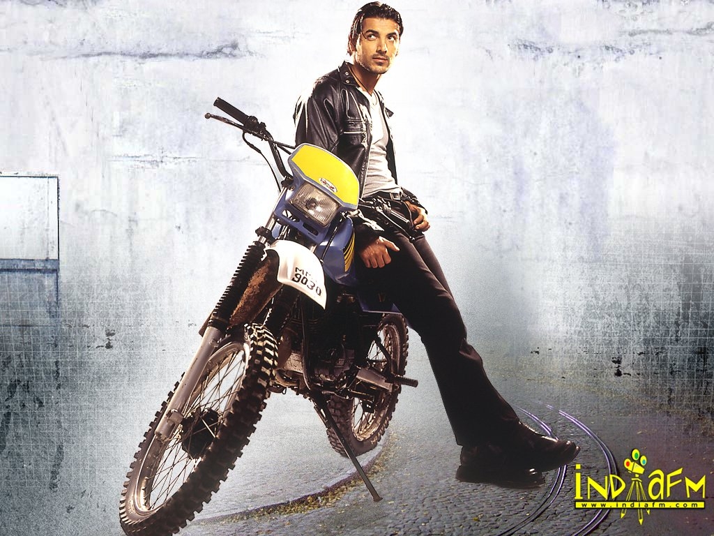 John Abraham With Bike Old - HD Wallpaper 