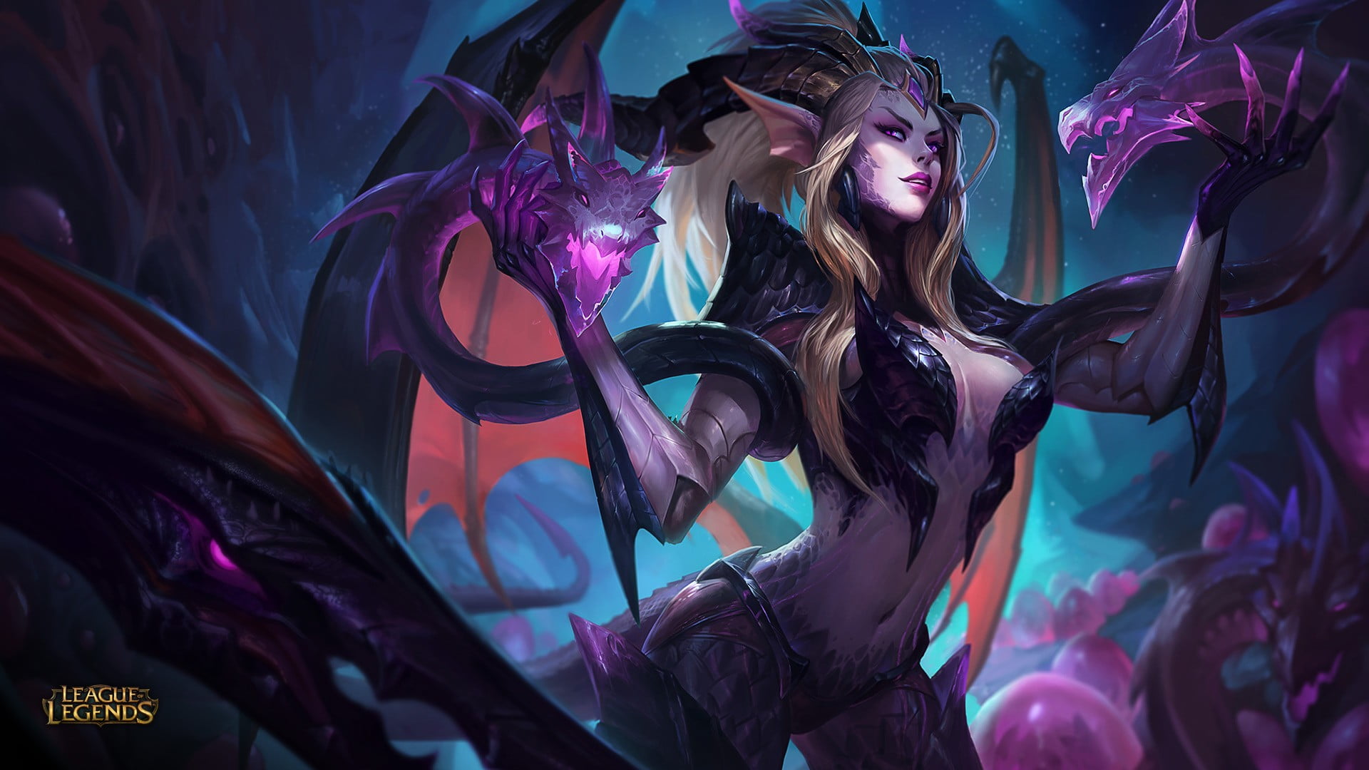 Zyra Dragon Sorceress Skin - HD Wallpaper 