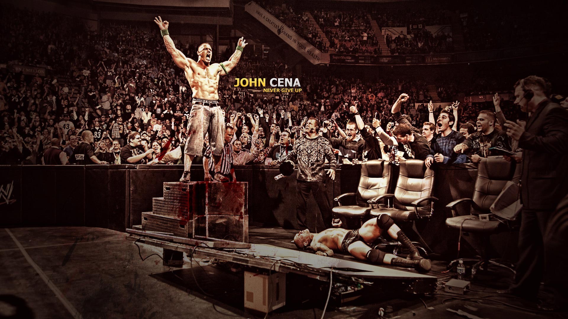 John Cena Never Give Up Photo - Cena Wallpaper Never Give Up - HD Wallpaper 