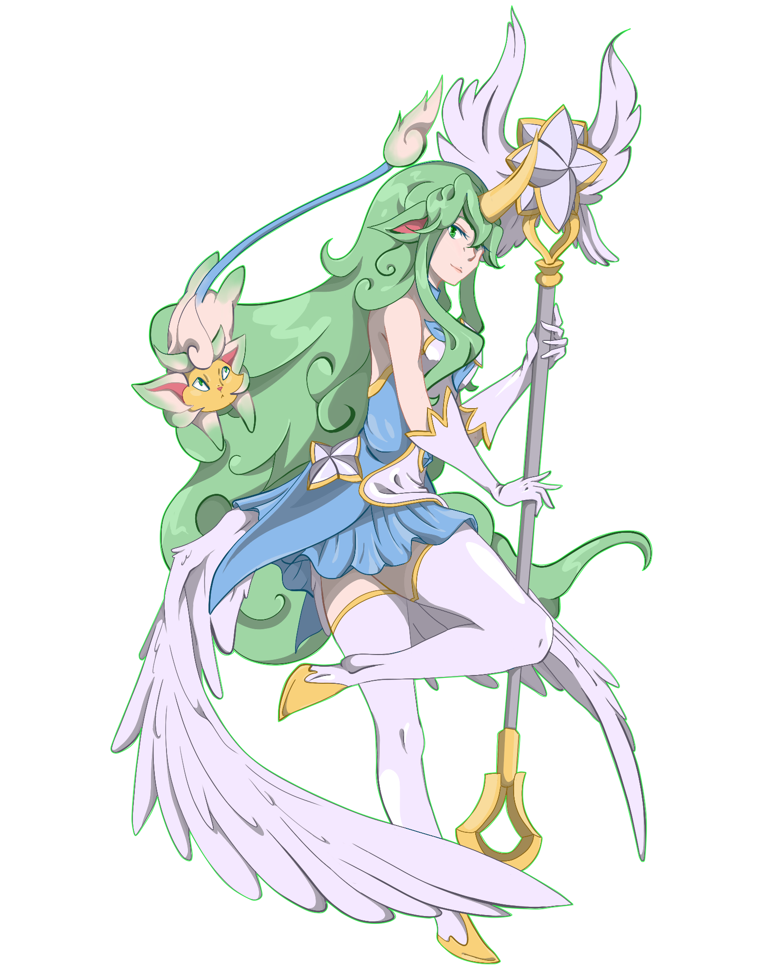 Jhin Drawing Soraka - Star Guardian Soraka - HD Wallpaper 