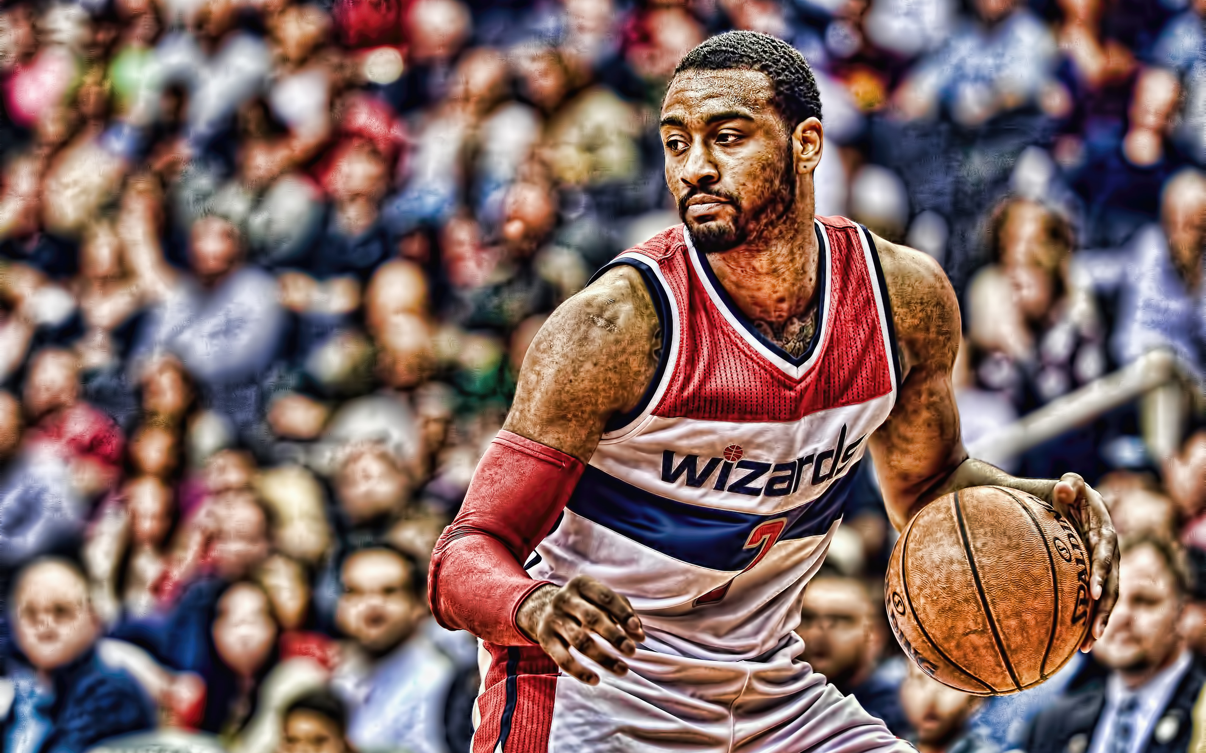 4k, John Wall, Hdr, Basketball Stars, Washington Wizards, - Johnathan Hildred Wall Jr - HD Wallpaper 