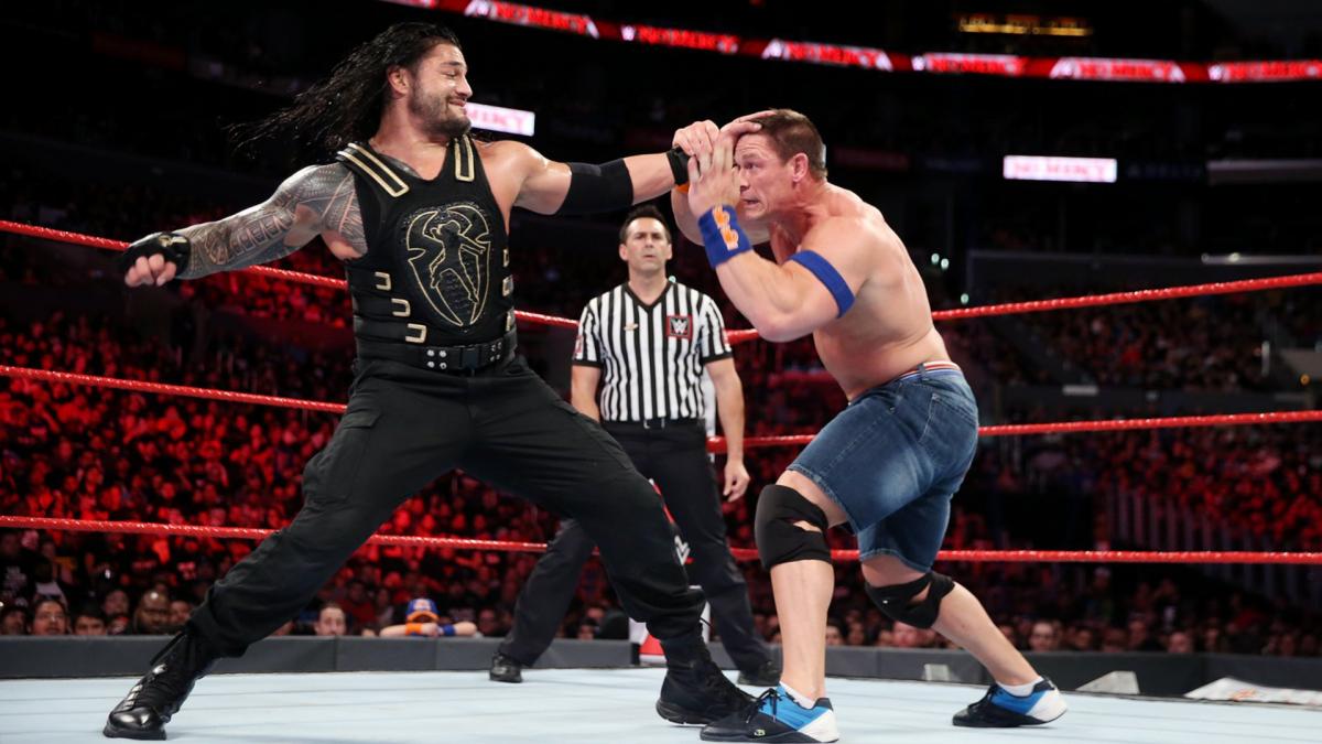 Roman Reigns Vs John Cena No Mercy 2017 - HD Wallpaper 