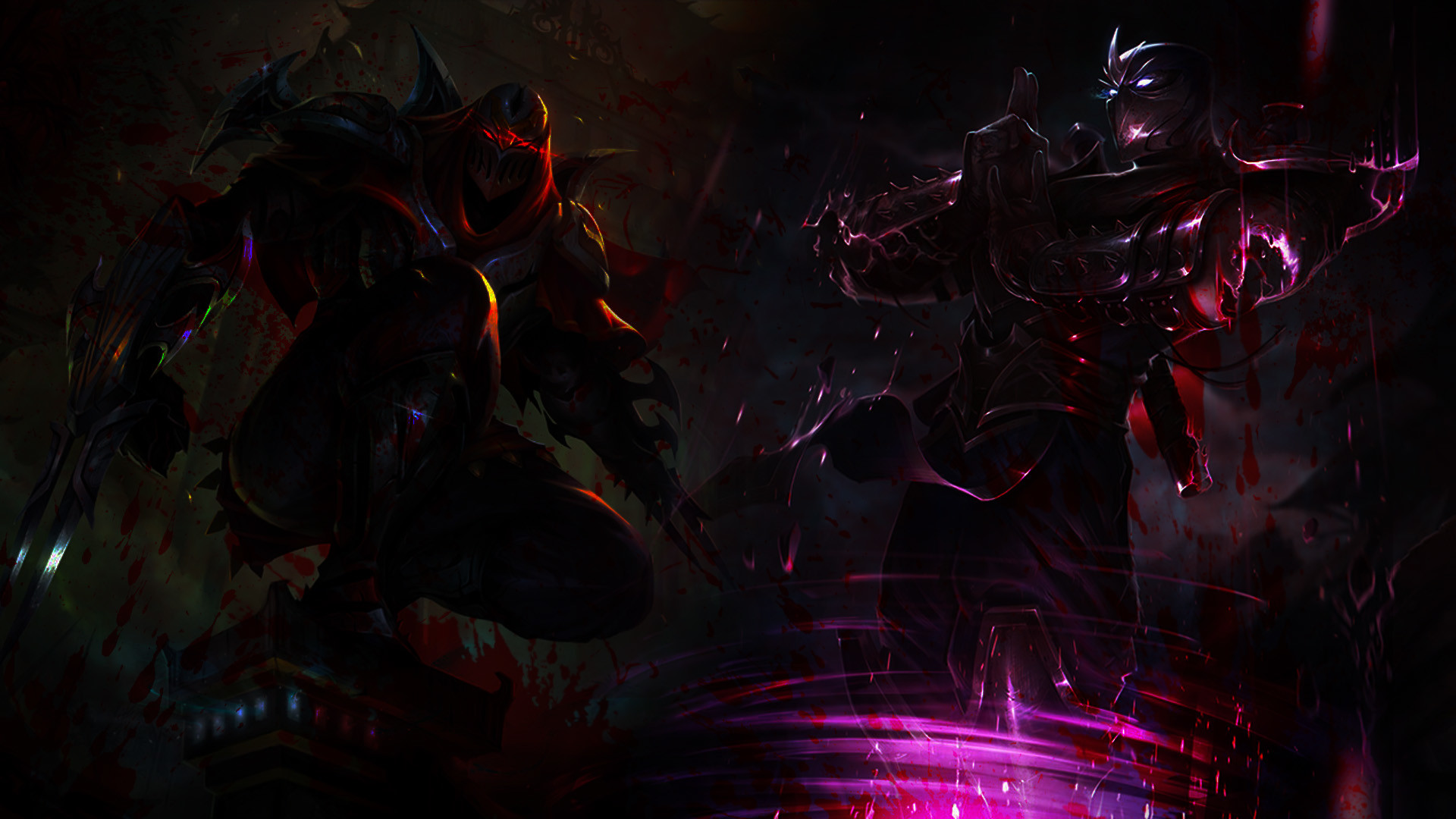Zed And Shen Wallpaper By Xsurfspyx 
 Data Src Best - Darkness - HD Wallpaper 