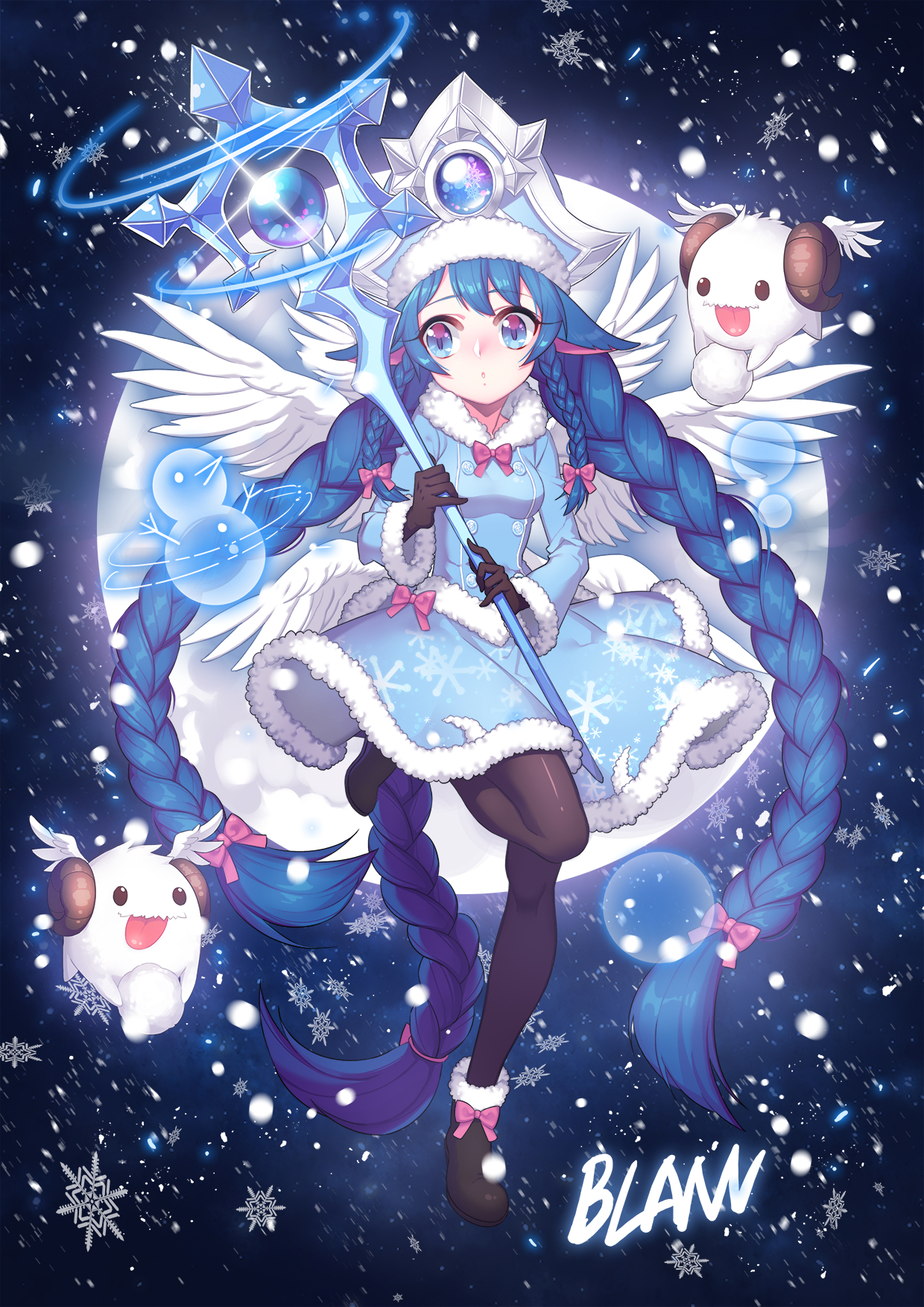 Winter Lulu League Of Legends - HD Wallpaper 