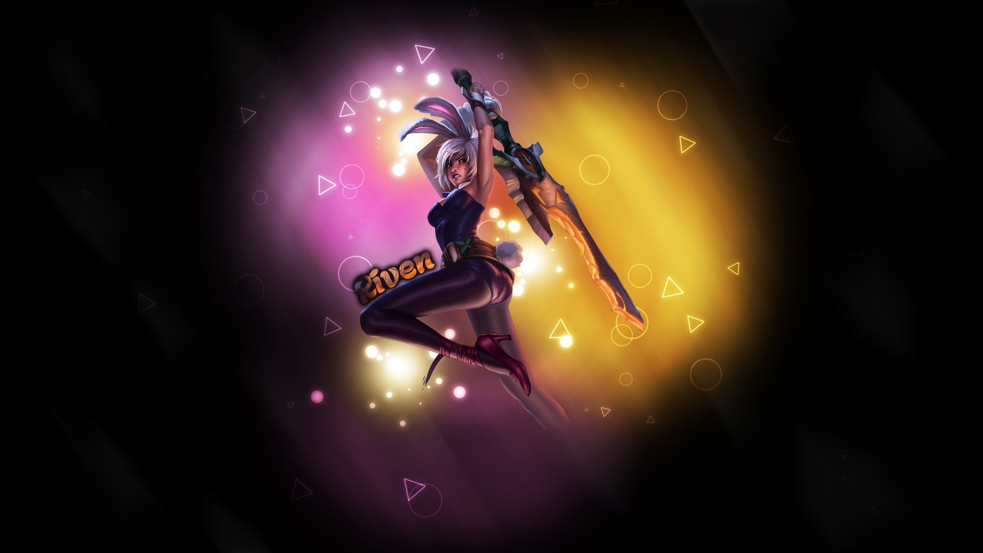 Battle Bunny Riven By Heonix Hd Wallpaper Fan Art Artwork - Graphic Design - HD Wallpaper 