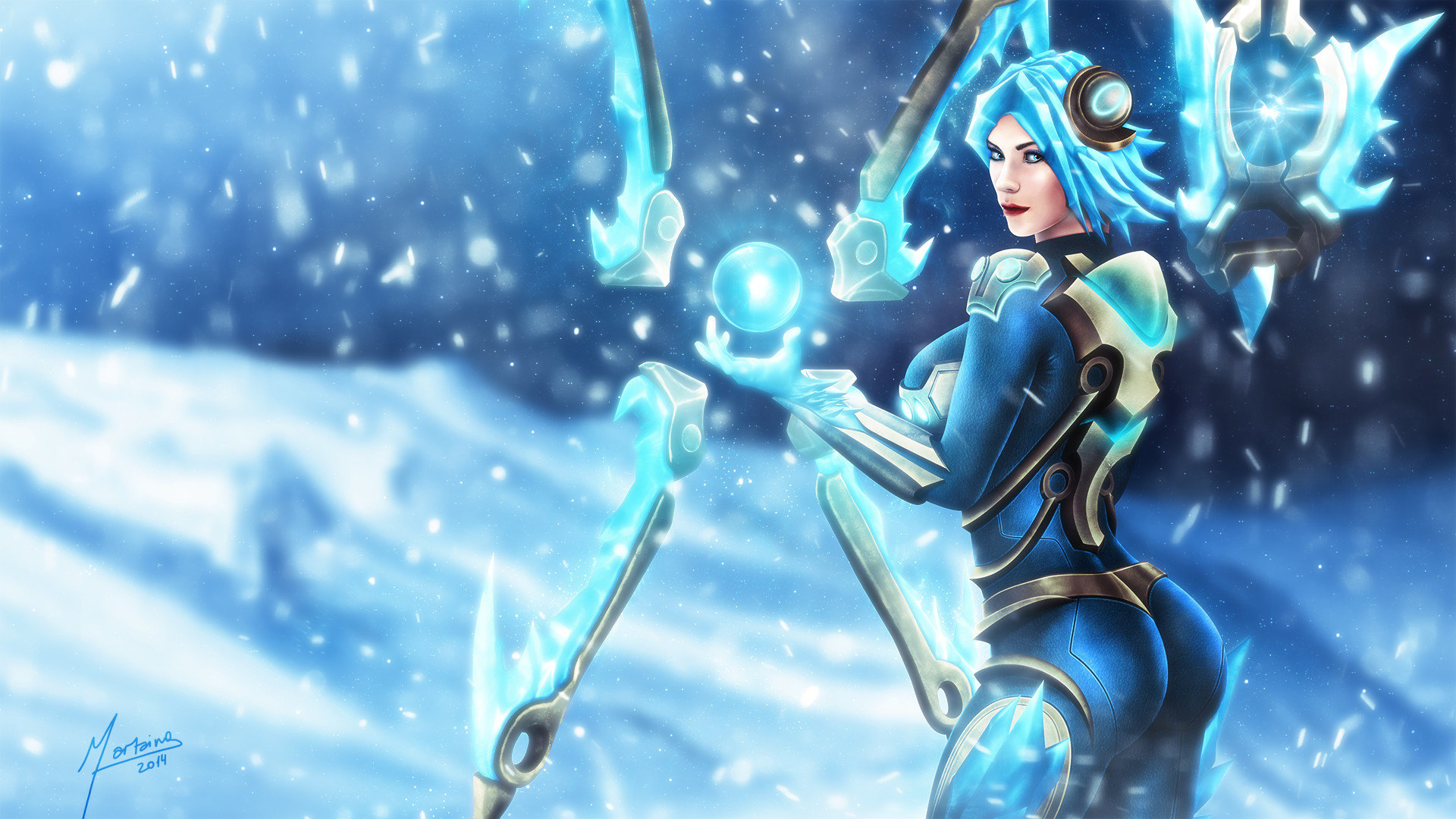 Best Irelia Wallpaper Id - League Of Legends Frostblade Irelia - HD Wallpaper 