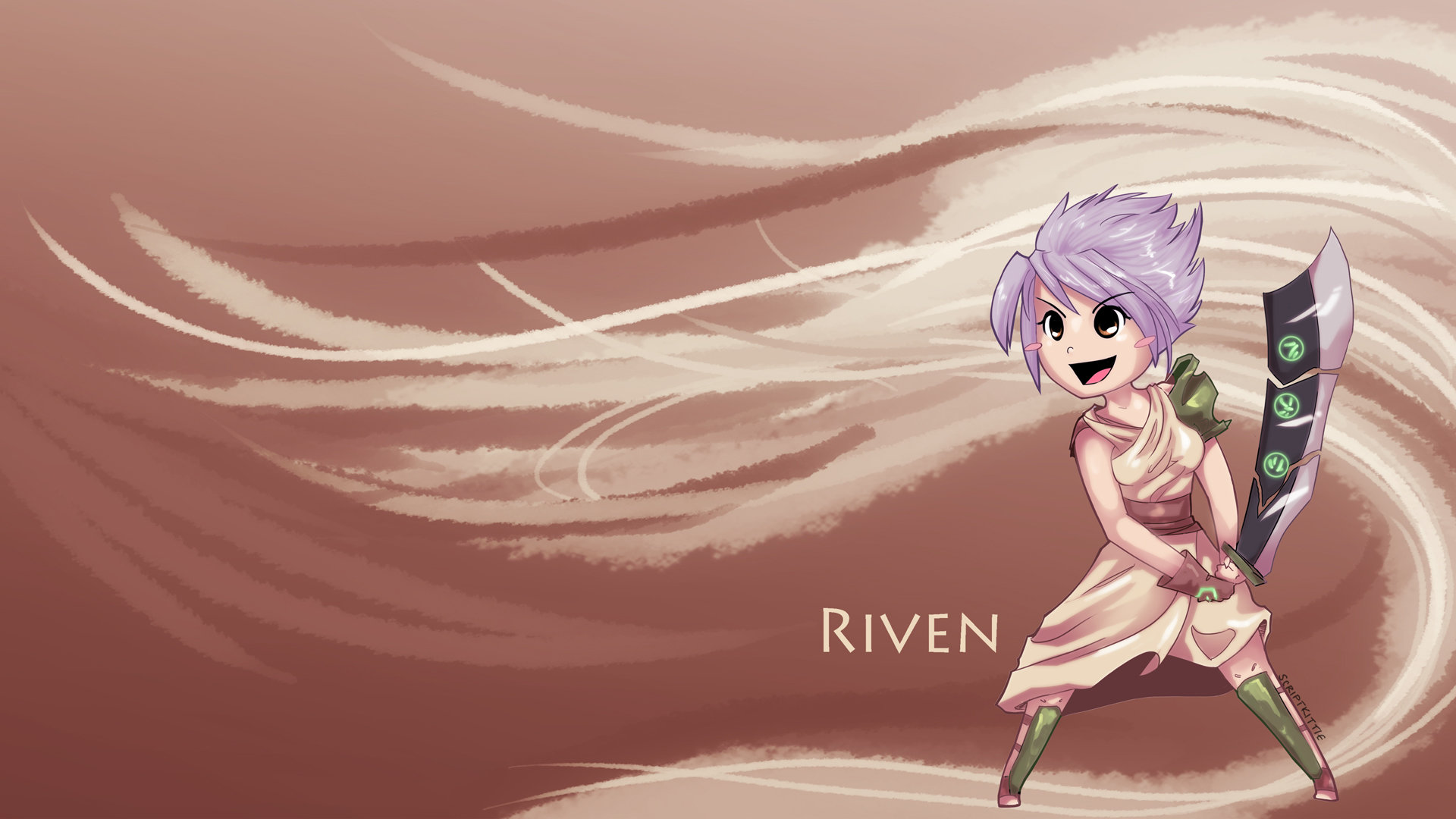 Free Download Riven Wallpaper Id - Cute Riven - HD Wallpaper 