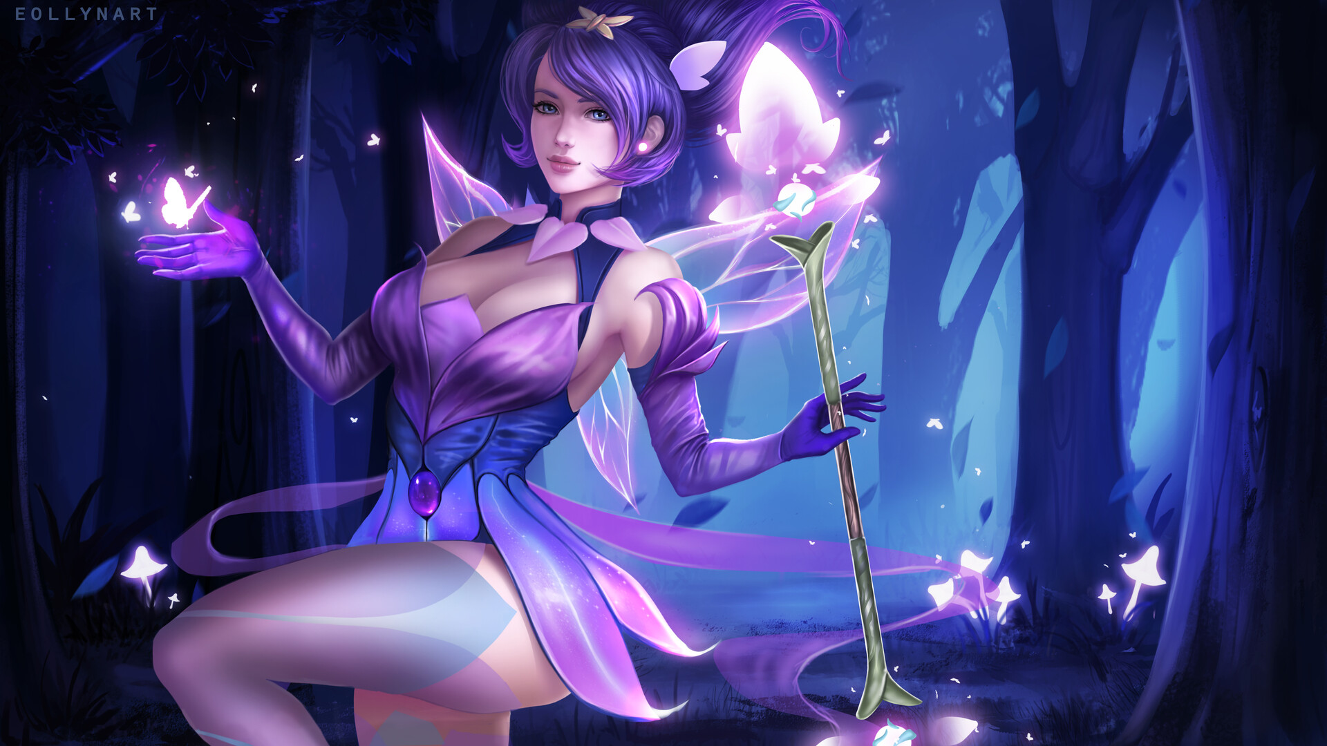 Lol Lux Elementalist Art - HD Wallpaper 