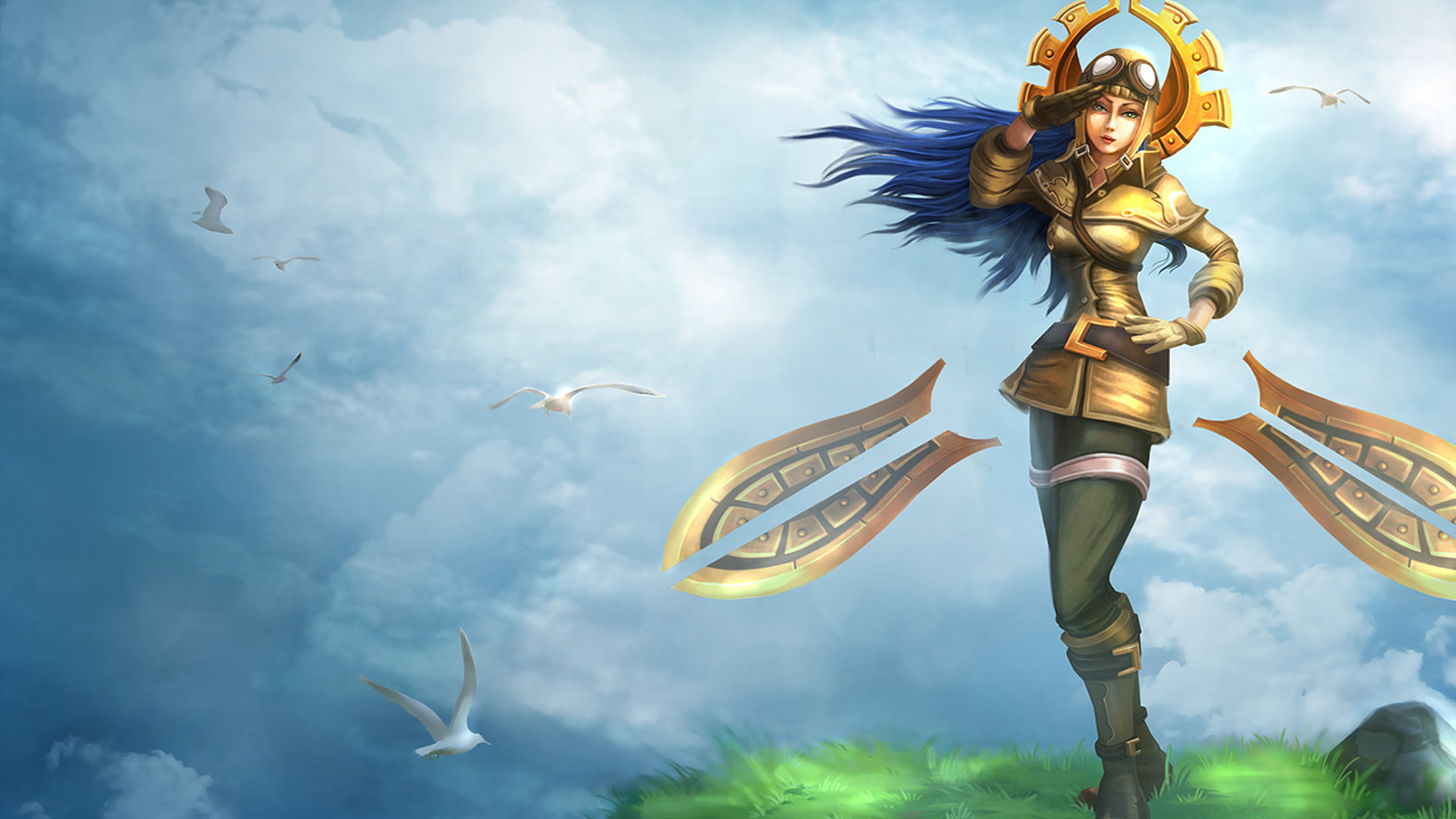 Aviator Irelia Splash Art - HD Wallpaper 