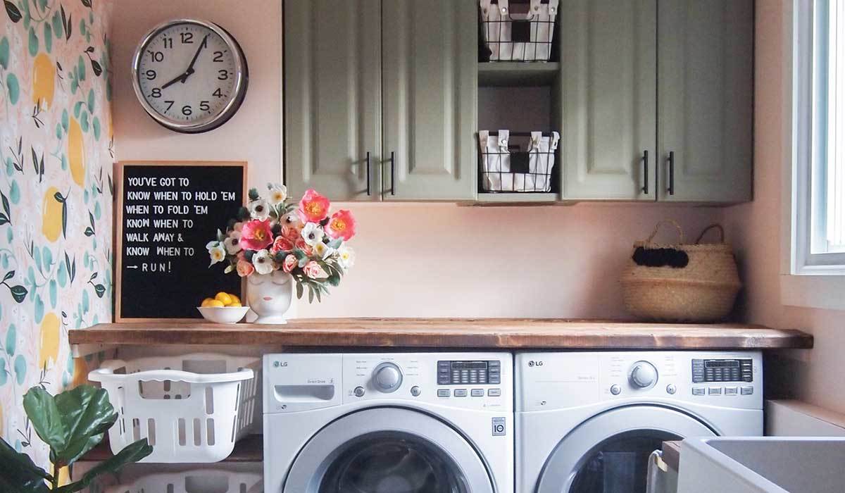 Blush Pink Laundry Room 1200x700 Wallpaper teahub.io