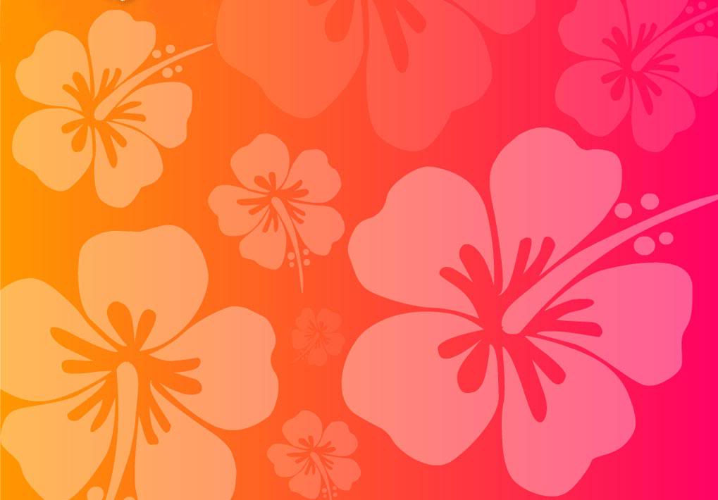 Hawaiian Flowers Backgrounds - Luau Background - HD Wallpaper 