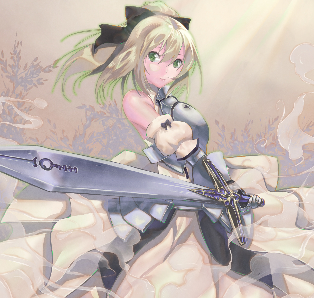 Saber Lily, Sword, Artwork, Wallpaper - Wallpaper - HD Wallpaper 