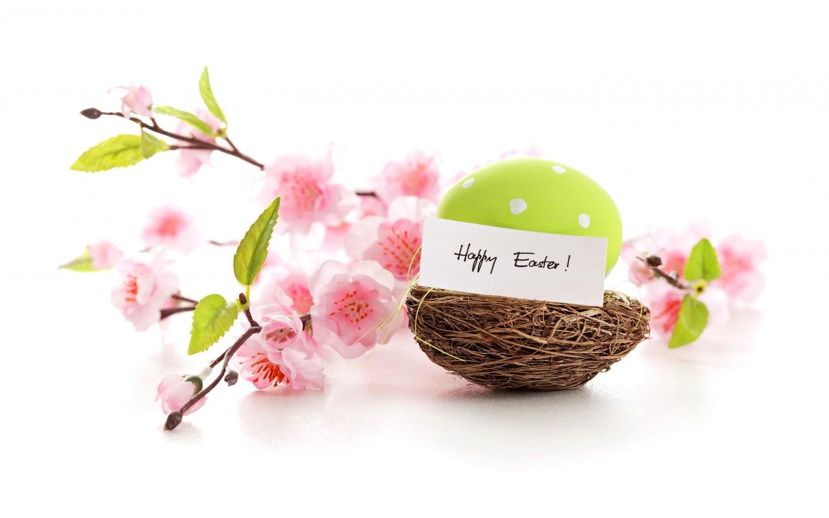 Happy Easter Spring Flowers Eggs - Happy Easter Day Flower - HD Wallpaper 
