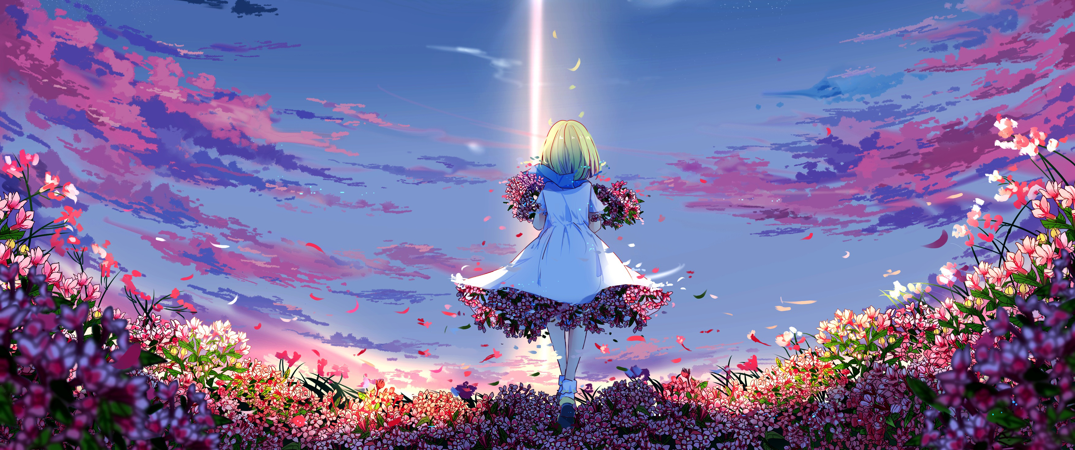 Hd Wallpapers Anime Spring 3440x1440 Wallpaper Teahub Io