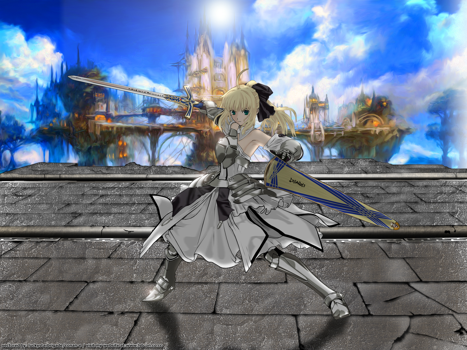 Type-moon, Fate/stay Night, Saber Lily Wallpaper 
	style - Final Fantasy Xiv Limsa Lominsa Loading Screen - HD Wallpaper 