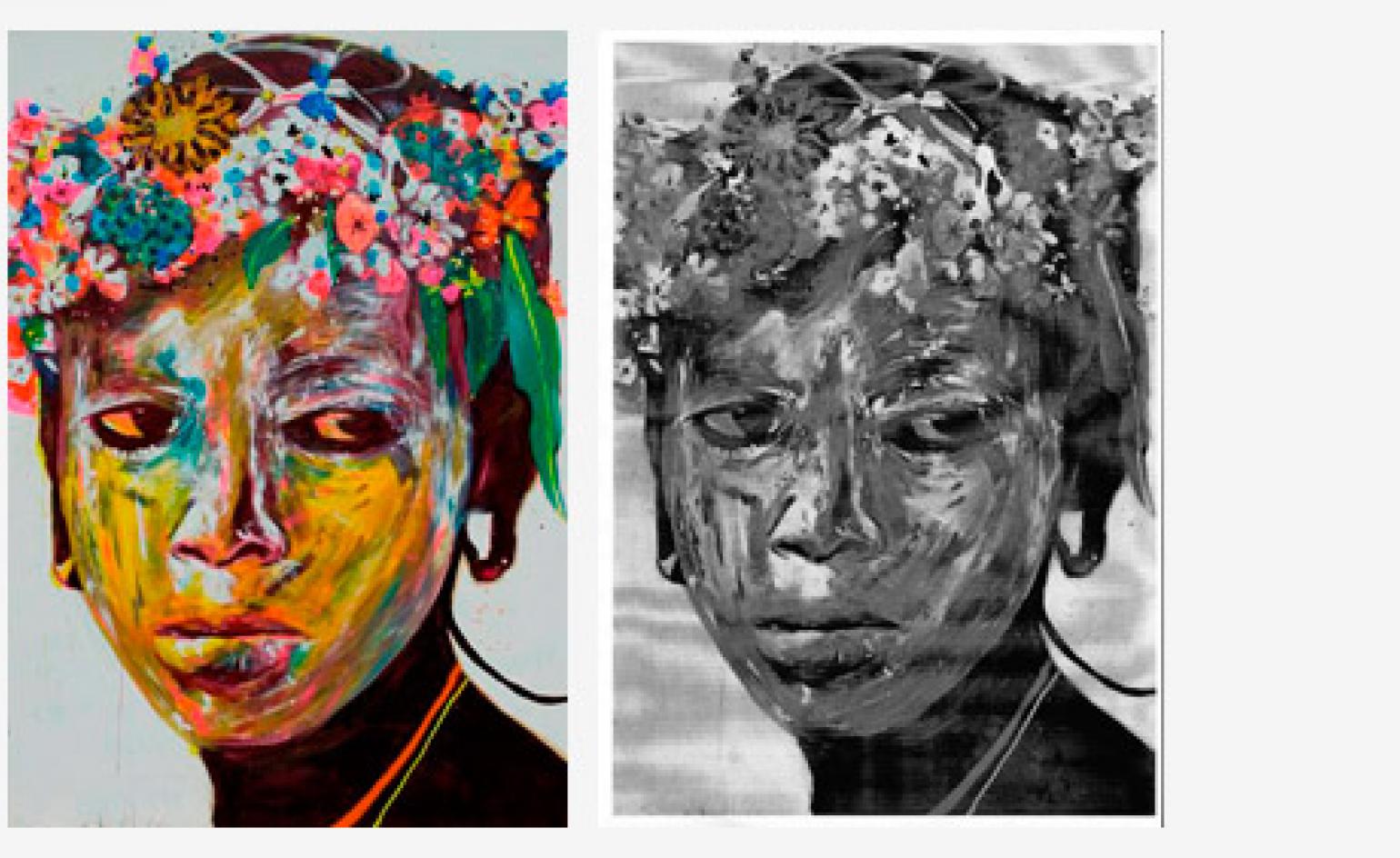 Brazil's Modern Acrylic Portrait Paintings - HD Wallpaper 