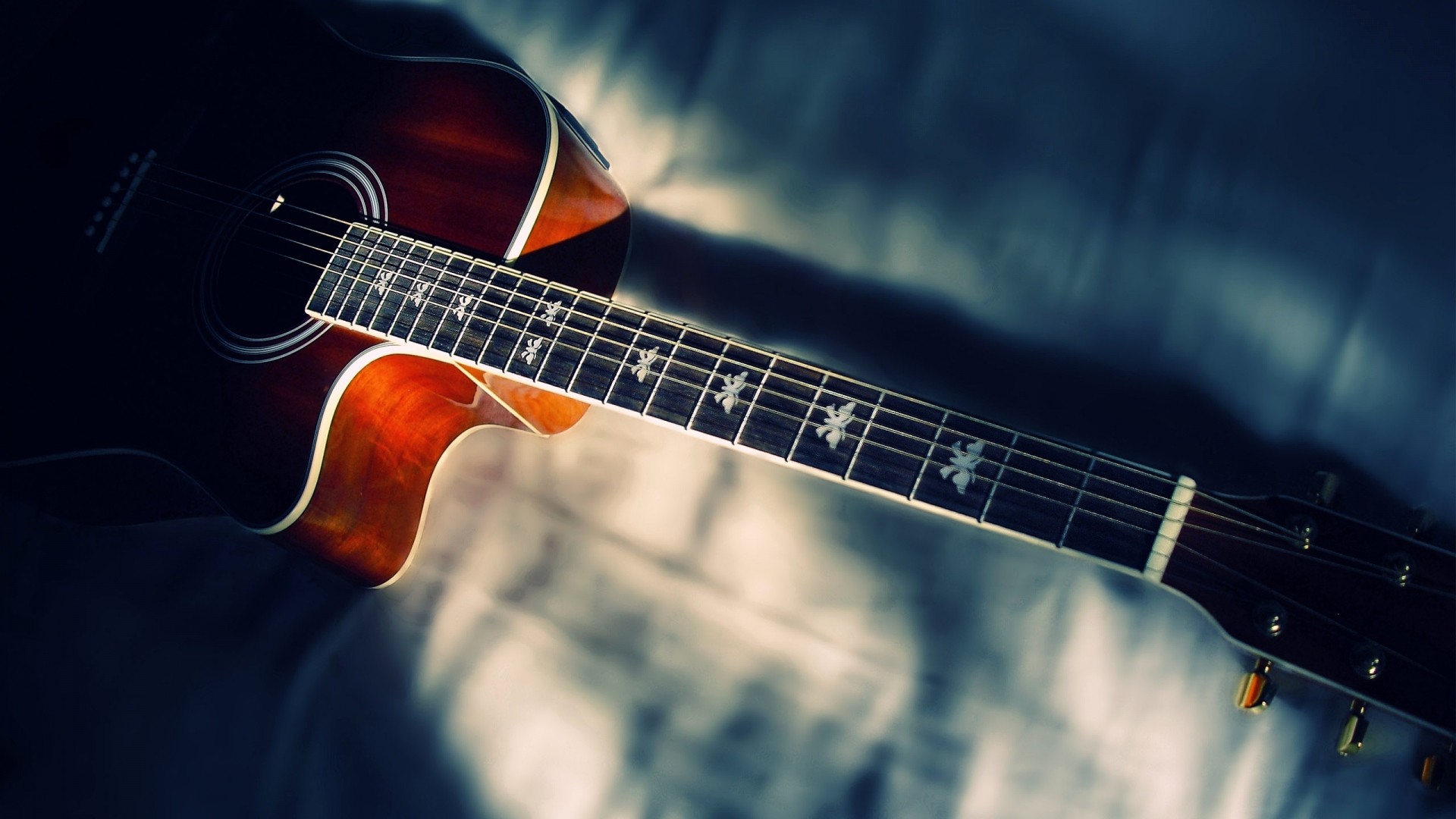 Gibson Gospel Acoustic Guitar Hd Pictures Wallpaper - Guitar Wallpapers 1920 X 1080 - HD Wallpaper 
