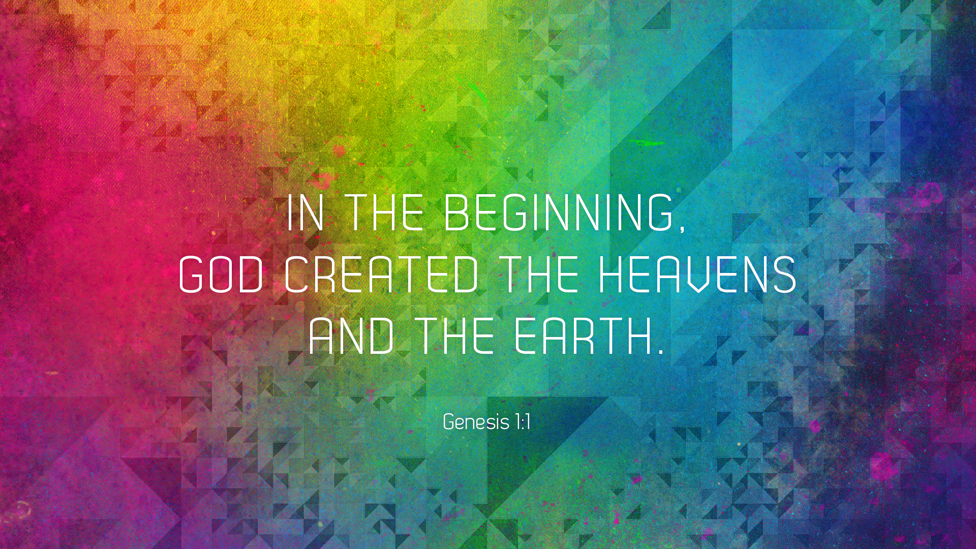 Genesis 1 1 - HD Wallpaper 