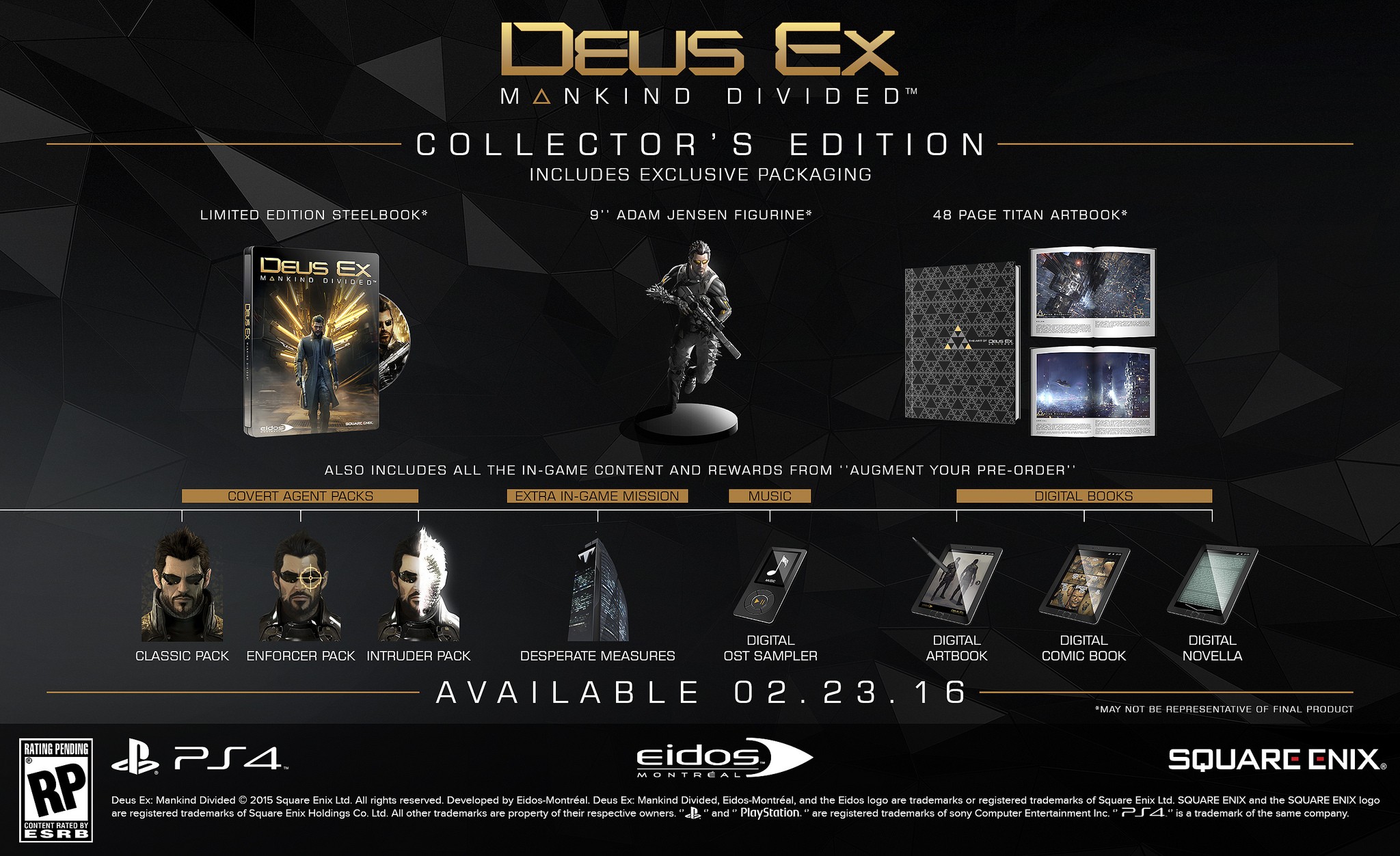 Xbox Collector's Edition Deus Ex Mankind Divided - HD Wallpaper 