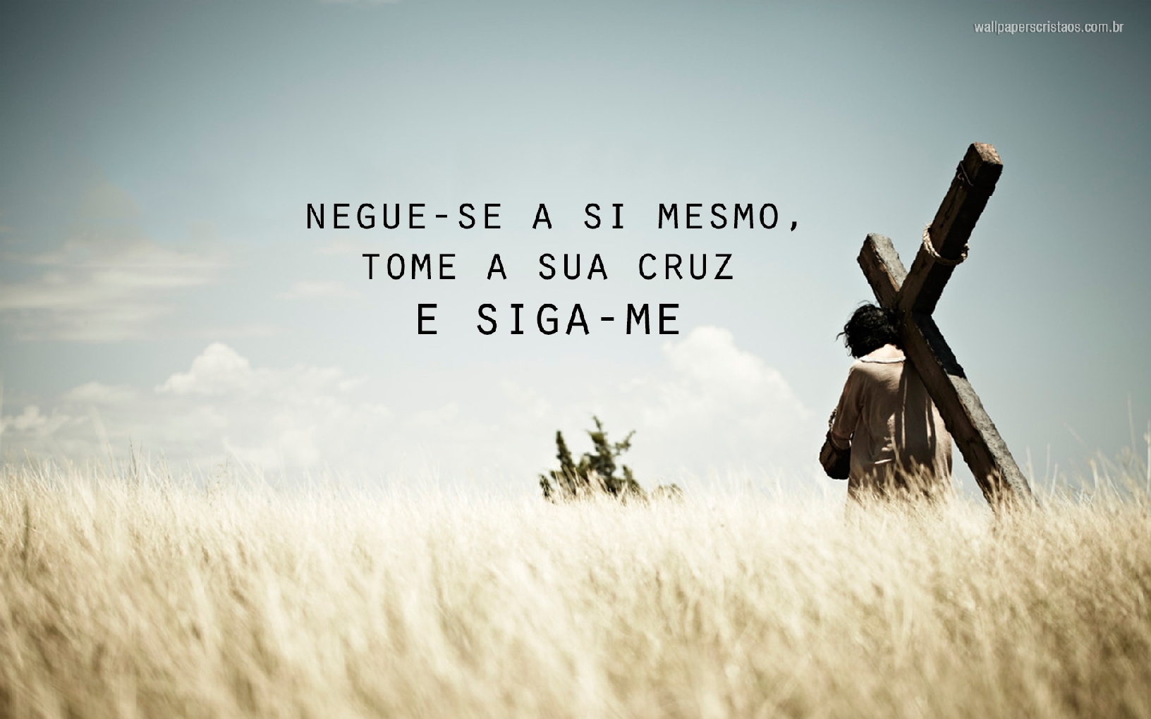 Wallpaper Cristao Hd Negue Se Si Mesmo Tome Cruz - Luke 9 23 Nkjv - HD Wallpaper 