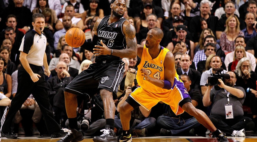 Lebron Vs Kobe Miami - HD Wallpaper 