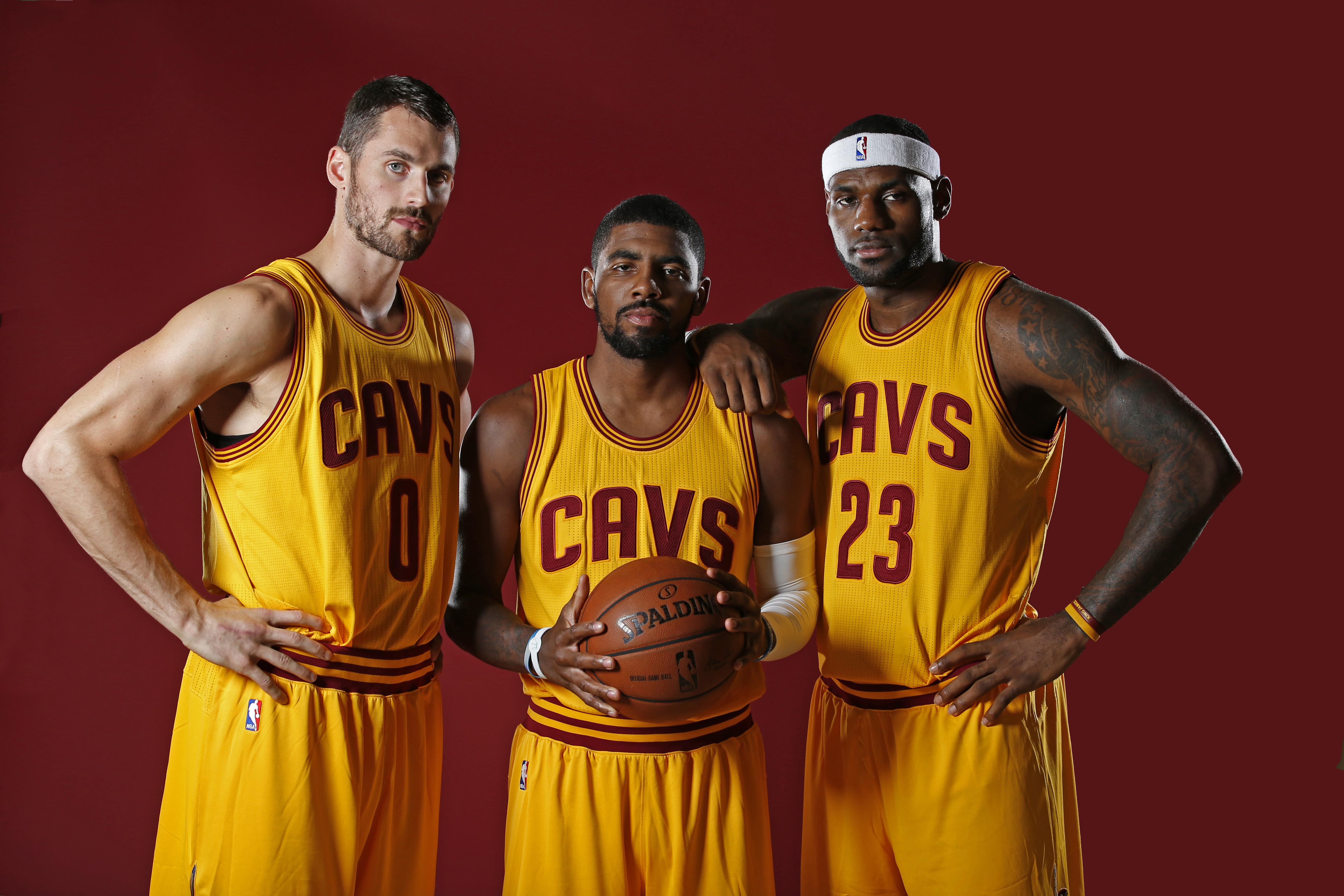Cleveland Cavaliers, Kyrie Irving, Kevin Love - Cavs 2015 - HD Wallpaper 