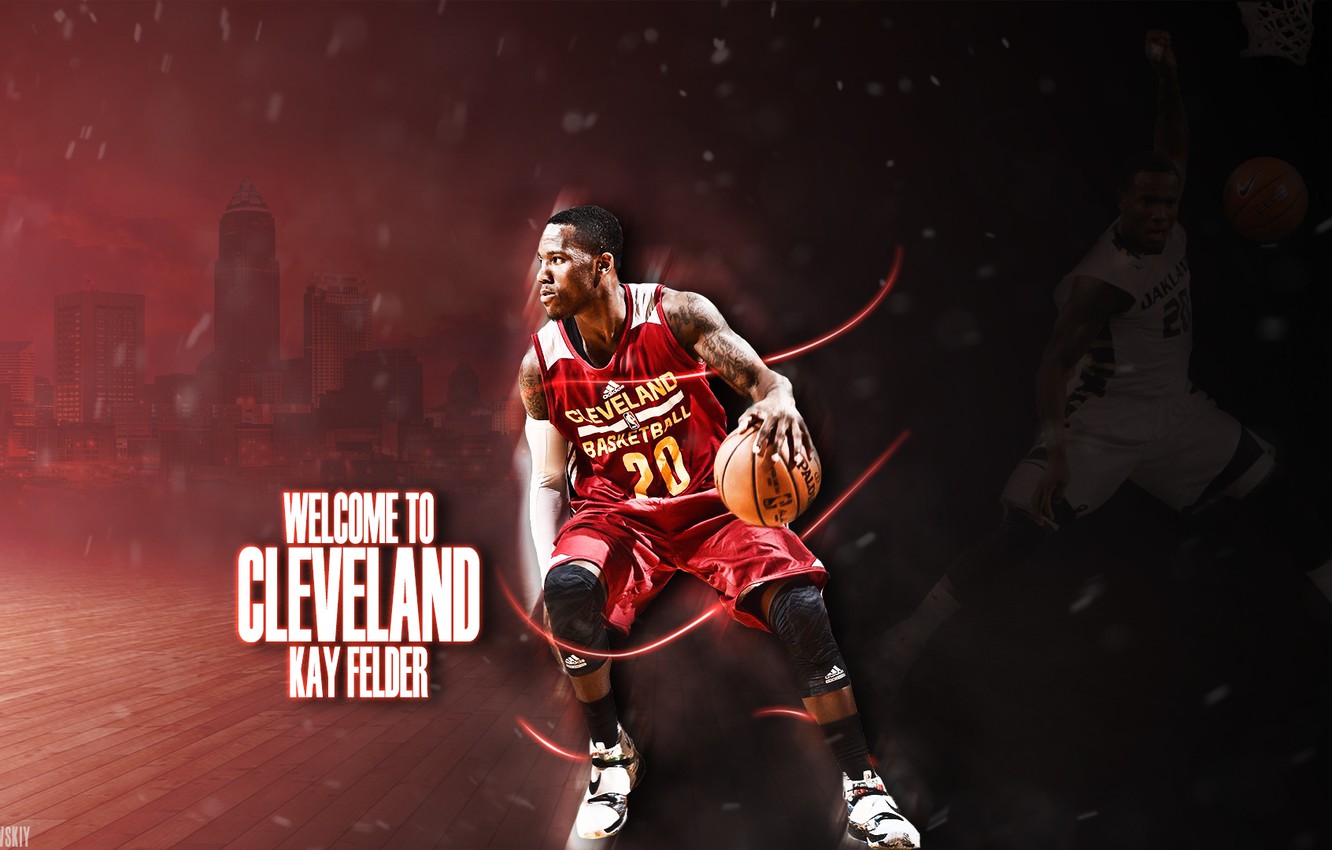 Photo Wallpaper Basketball, Nba, Kay Fields, Cleveland, - Dribble Basketball - HD Wallpaper 