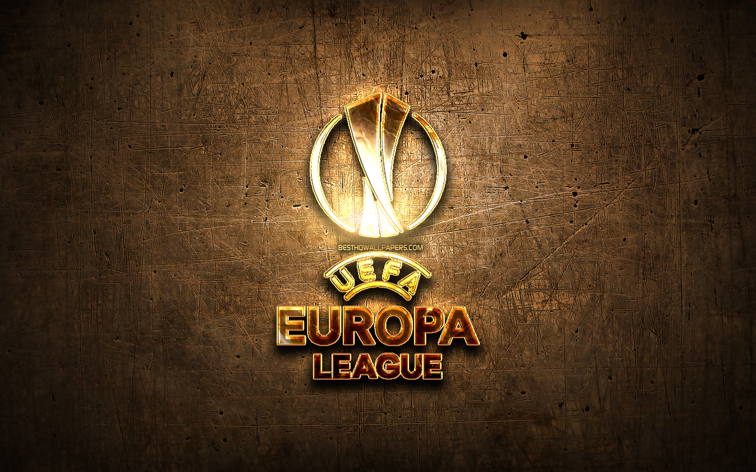 Uefa Europa League Golden Logo, Artwork, Football Leagues, - Emblem - HD Wallpaper 