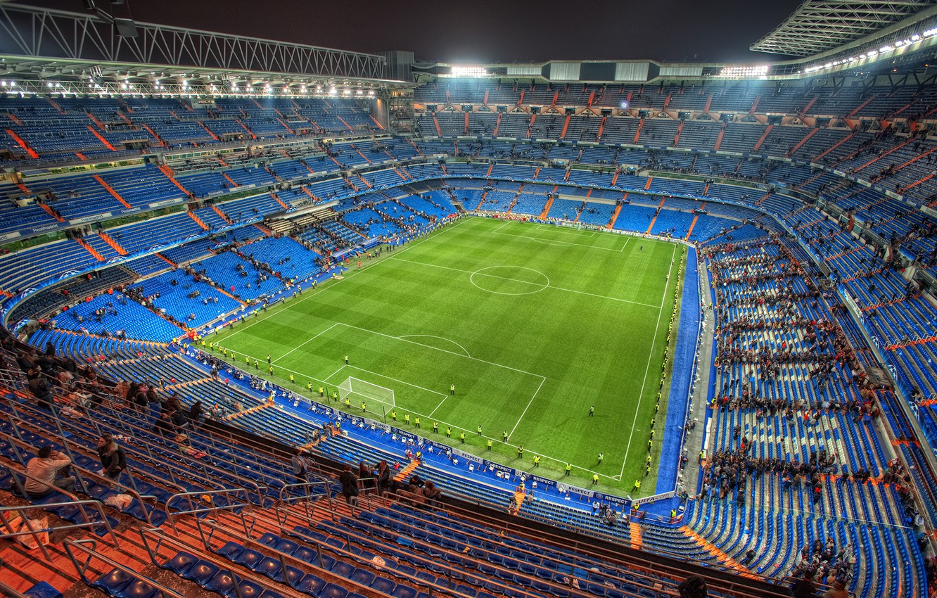 Photo Wallpaper Football, Spain, Football, Stadium, - Santiago Bernabeu Stadium - HD Wallpaper 