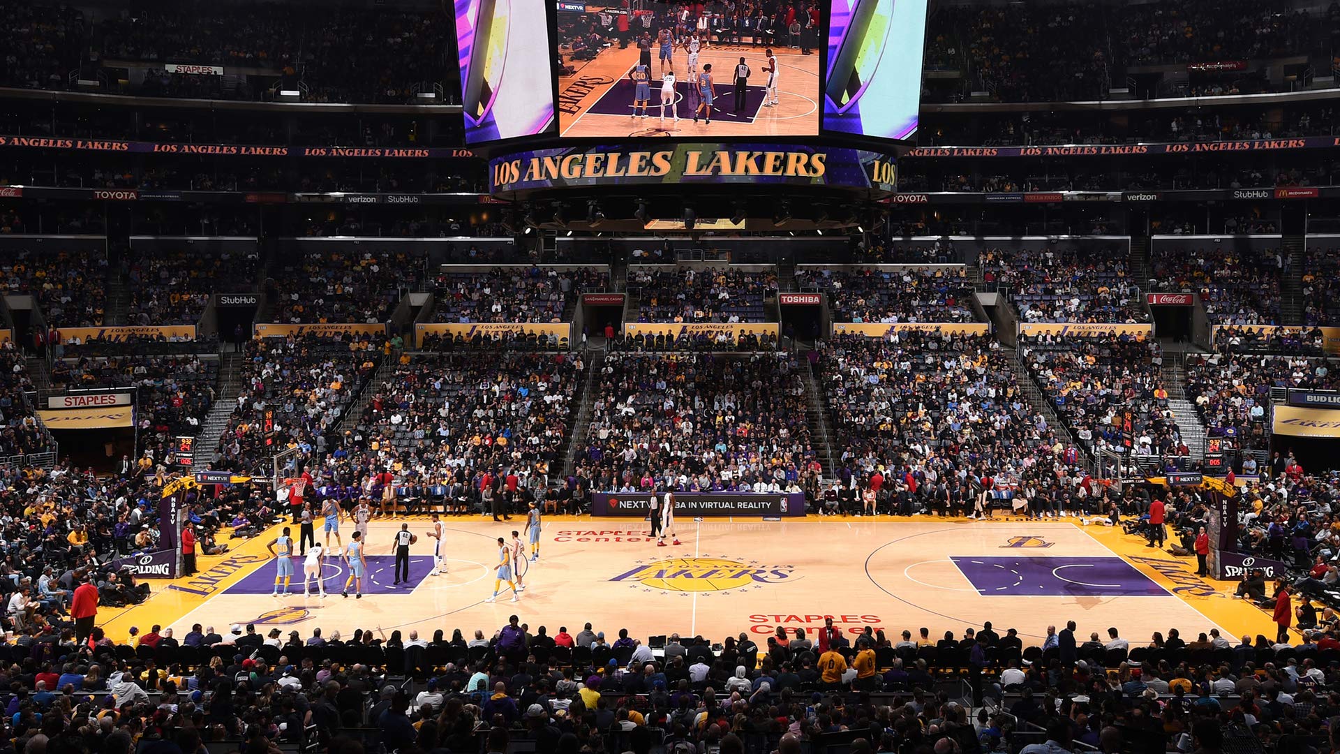 Los Angeles Clippers Vs Los Angeles Lakers Live - HD Wallpaper 