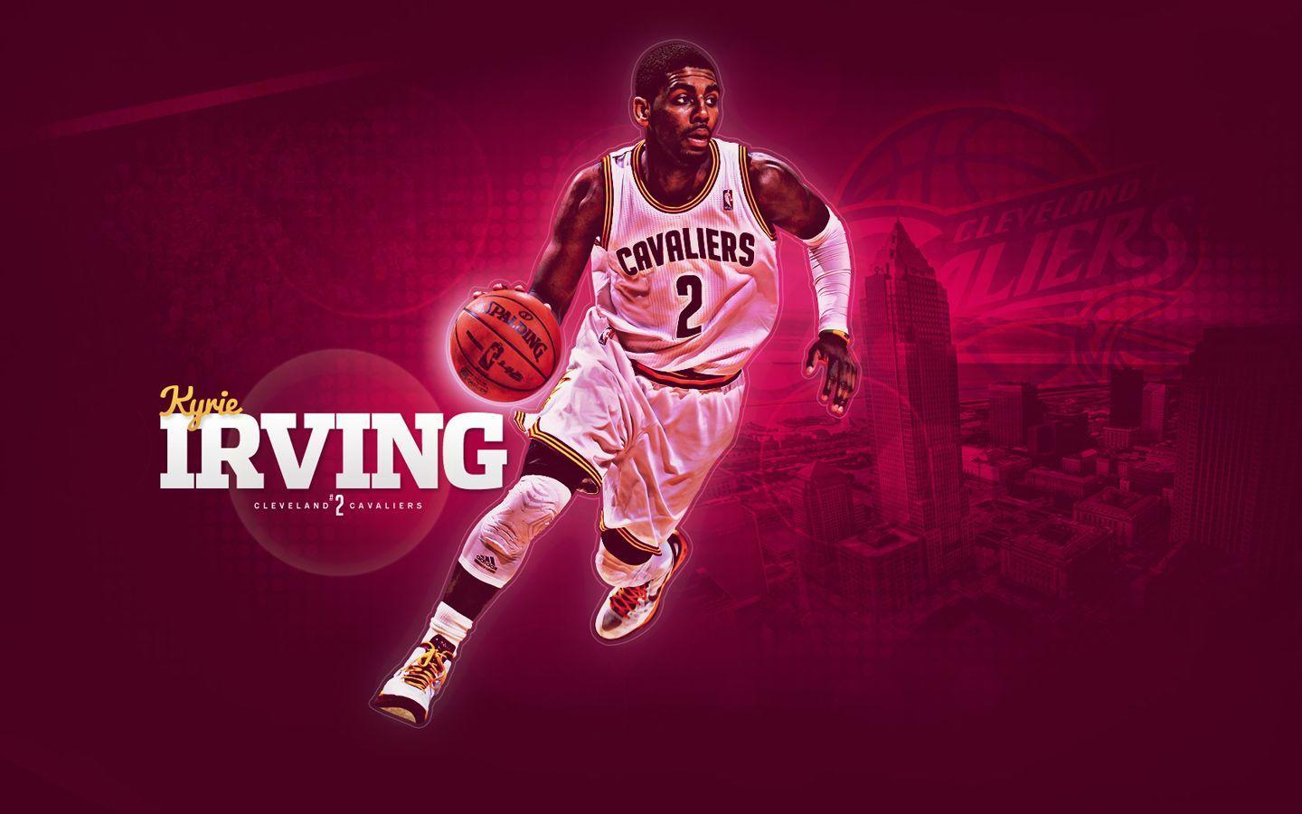 Cleveland Cavaliers - Logo Wallpaper Kyrie Irving - HD Wallpaper 