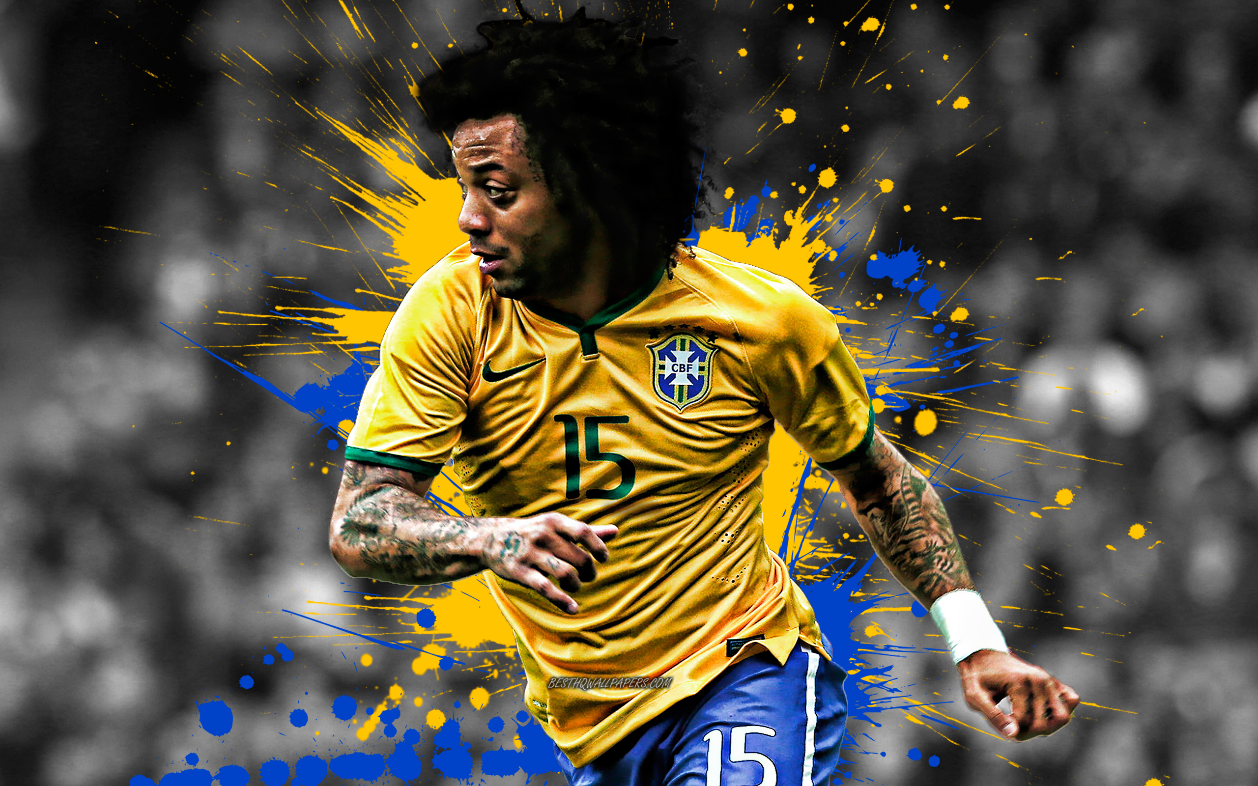 Marcelo, Brazil National Football Team, Portrait, Brazilian - صور مارسيلو  في البرازيل - 2560x1600 Wallpaper 