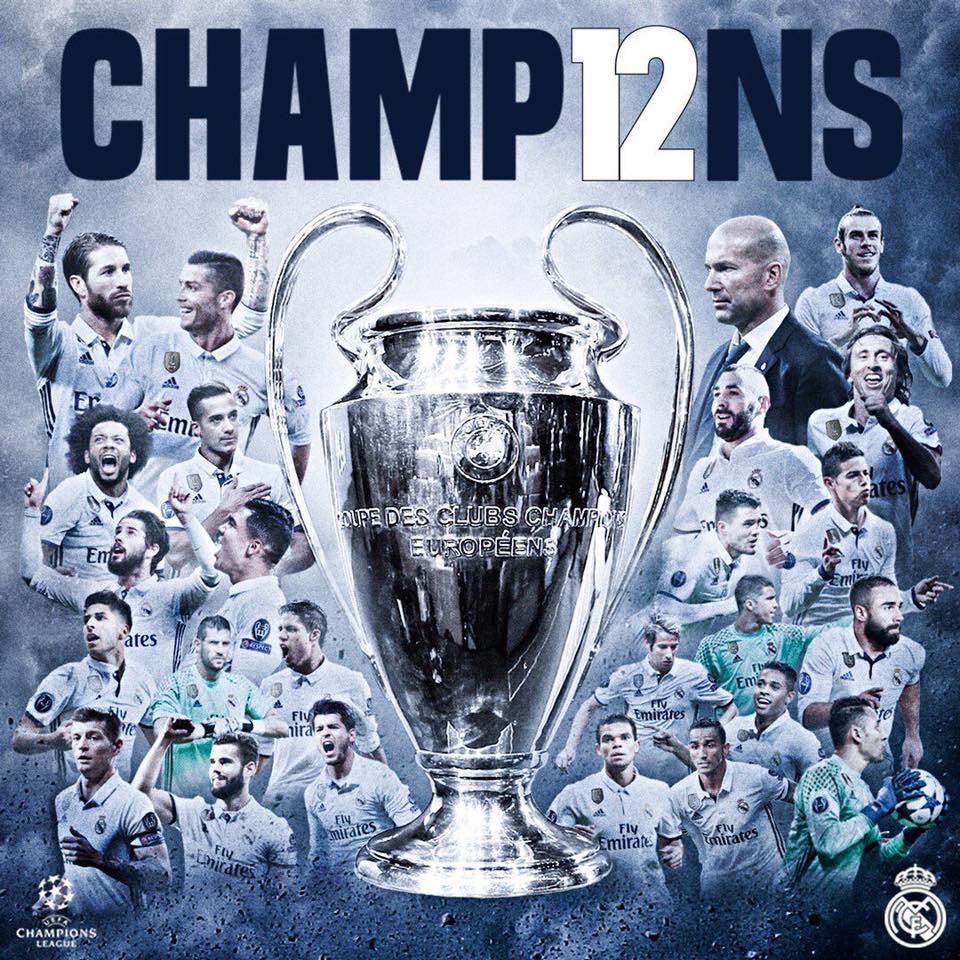 Real Madrid Winner Of Its 12th Uefa Champions League - Real Madrid Champ12ns - HD Wallpaper 