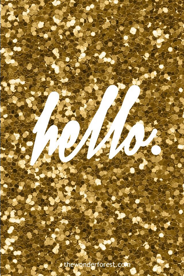 Hello Wallpaper With Glitter - HD Wallpaper 