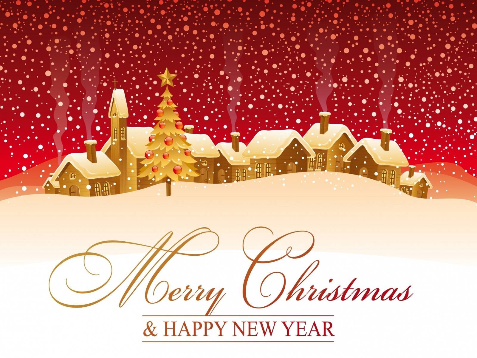 Merry X Mas & Happy New Year - HD Wallpaper 