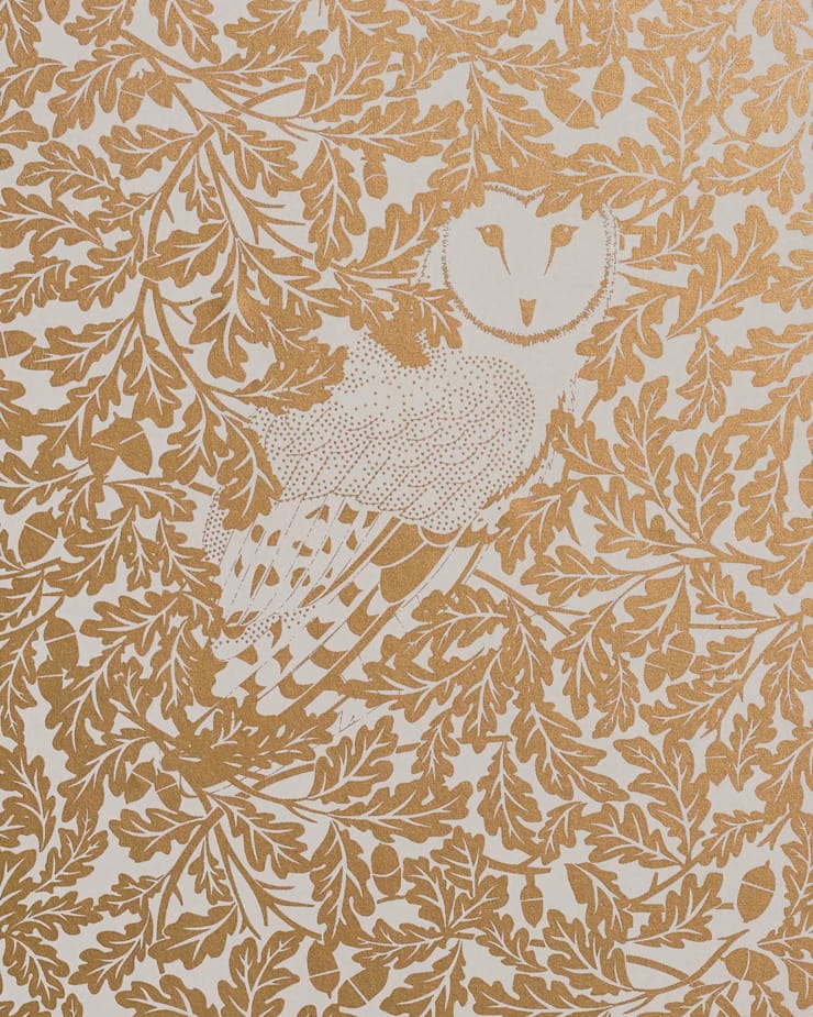 Forest Midas Gold Screen Print Wallpaper 10m Roll De - Wallpaper - HD Wallpaper 