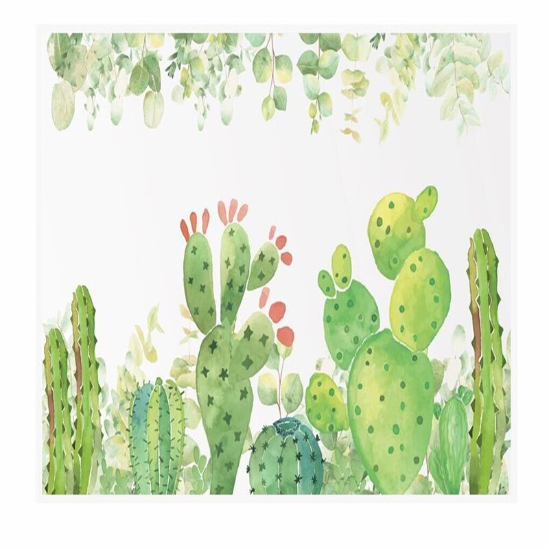 Cactus Backdrop Watercolor - HD Wallpaper 