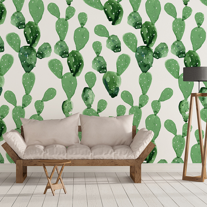 Blue Cactus - HD Wallpaper 